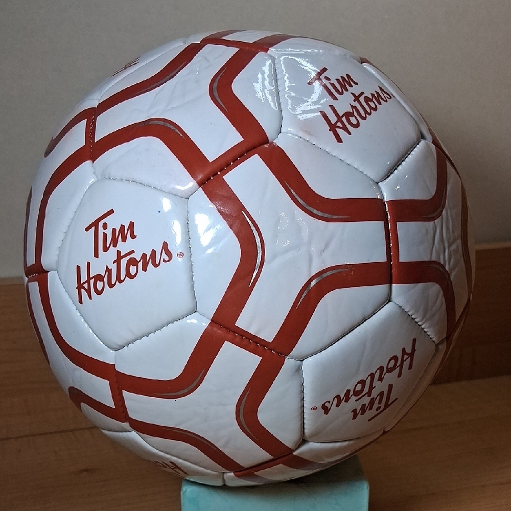 Vintage promotional Tim Hortons soccer ball 7 inch